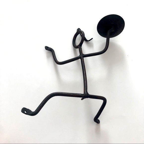 MIRROR Wrought iron  w/Matched Candleholder - Picture 8 of 8